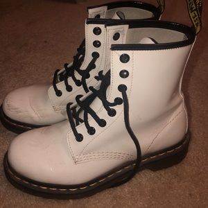 Dr. Martens white boots